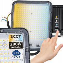 LED prožektorius HOROZ PALLAS 200W 3CCT IP65 laukui