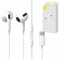 Ausinės su mikrofonu BASEUS C17, USB-C, 1,1 m