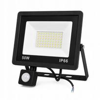 LED prožektorius su PIR judesio jutikliu, 50W, IP66, 3000K, 230V
