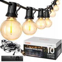 Lauko LED sodo girlianda 10 m, 15+2 lemputės