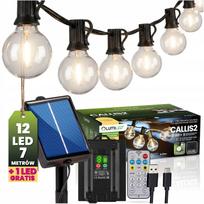 Saulės girlianda 12 LED PILOT, 6 m, balkonui ir terasai