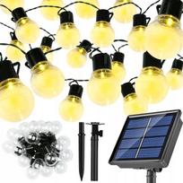 Dekoratyvi sodo girlianda su 20 LED lemputėmis, 5 m, šiltai balta, saulės energija