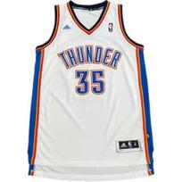 Adidas X NBA Bendradarbiavimas Durant Oklahoma City Thunder Siuvinėtas Džersis Krepšinio Topas Unisex Viršutiniai Drabužiai Baltas U09009 2XL white