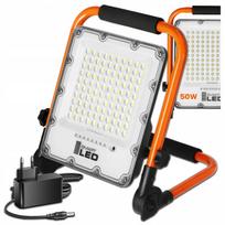LED halogeninis darbo prožektorius 50W su akumuliatoriumi