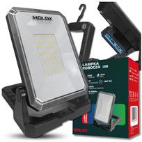 Darbo lempa LED halogeninė Erbauer su USB, 6500K, nešiojama