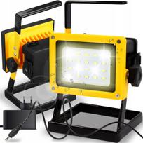 LED halogeninė darbo lempa 30W, nešiojama, su baterija