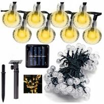 Saulės šviesos girlianda 22m 200LED sodui