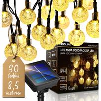 Sodo girlianda su saulės lempa, 30 LED lemputės