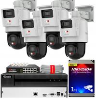 IP stebėjimo komplektas 4 rotacinės kameros 4MPx+4MPx PTZ-N2D400M-DE/14 PoE