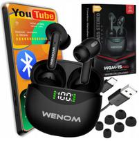 Belaidės sportinės ausinės 15pro Enc TWS Bluetooth 5.3 su Powerbank