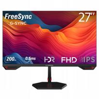 Monitorius Rampage 27 CR27R200 FastIPS FHD 200Hz HDMI DP garsiakalbiai 0,5ms
