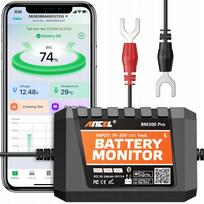 Automobilio akumuliatoriaus monitorius ANCEL BM300 Pro 6V 12V 24V, Bluetooth 5.3, Polish