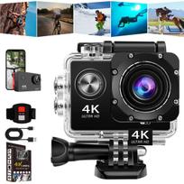 Sportinė kamera 4K Vision su nuotoliniu valdymu, atspari vandeniui, 30 m
