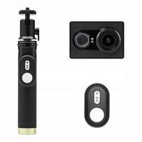 Monopod Xiaomi Yi su sportine kamera ir nuotolinio valdymo pultu