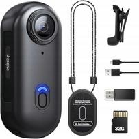 Nešiojama 1080p Wi-Fi vandeniui atspari body kamera, 32GB, 2h garso ir vaizdo įrašymas