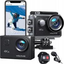 Veiksmo kamera Wolfang GA300, 4K 60FPS, 20MP, WiFi, atspari vandeniui iki 40 m, vaizdo stabilizavimas, priartinimas