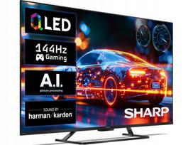 Televizorius SHARP 50HR8765E 50" QLED 4K 144Hz VRR Google TV Dolby Vision