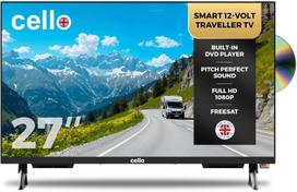 Televizorius 27" FHD 12V Cello C2725WSF-TRAV, Smart TV, WebOS, DVD, kemperiui