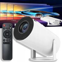 Mini 4K nešiojamas projektorius su Android TV, WiFi ir garsiakalbiu