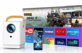 LED projektorius Surewheel Q3, WiFi, Full HD, Android TV, 180C, 4K