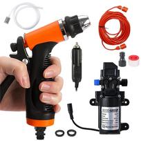 Automobilinis aukšto slėgio plovimo įrenginys 12V, 120PSI su pompa, pistoletu ir žarna
