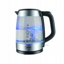Elektrinis virdulys Midea 1,7 l, 2200 W, stiklinis, su filtru, LED apšvietimas