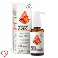 Maisto papildas Aura Herbals ADEK (A, D3, E, K2 MK7) lašai, 50 ml