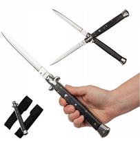 Išskleidžiamas peilis LONGEST SPRING KNIFE, 33,5 cm, itališkas, Sicilijos stiliaus