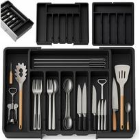 Virtuvinis stalčiaus įdėklas stalo įrankiams ir peiliams KITCHEN UTENSIL ORGANIZER