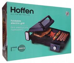 Elektrinė kontaktinė grilis Hoffen HO-00063, juodas, 2000 W