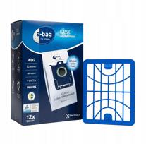 Dulkių siurblio maišeliai Electrolux E201SM S-Bag, 12 vnt. + HEPA filtras