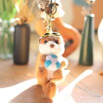 Cute Cute Little Sea Dog Pendant Plush Toy Doll Sea Otter Bag Hanging Keychain Rag Doll Doll 15 cm.