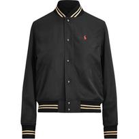 Polo Ralph Lauren Ss22 Pony Embroidered Bear Pattern Jacket Women Jacket Black Gold 211783995001 XS black