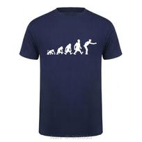 Petankės Evoliucija Vyriški drabužiai Oversized T-shirt O formos iškirptė Medvilninis T-shirt Šaunus Juokingas Petankės Boule Grafika Sportinis T-shirt S gray