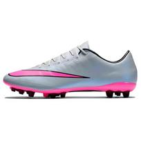 Nike Mercurial Vapor 10 AG Dirbtinės dangos Kvėpuojantys ir lengvi futbolo bateliai Vyriški Sidabriniai Rožiniai 717139-060 44.5