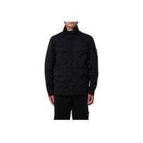 Stone Island Solid Color Stand Collar Zip Long Sleeve Jacket Men jackets Black 781542730-V0029 XL