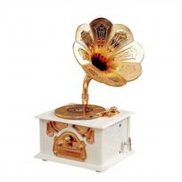 Vintage Style Hand Carousel Music Box with Drawer Classical Music Box  Wedding Gift balta