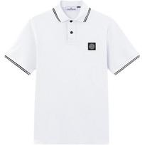 Stone Island Logo Patch Slim Fit Short Sleeve Polo Shirt Men tops L1S1522000-10S0018-V1001 S