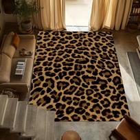 Leopard Print Soft Area Rug Non Slip Decorative Floor Mat for Living Room Bedroom Kids Playroom Multiple Color Options 40X60cm