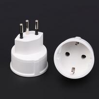 Easy-To-Use Swiss Plug Converter; Suitable for 3 Pin EU DE Germany Outlets