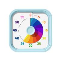 60 Minutes Visual Timer Square Self-discipline Countdown Timer Silent Visualization Kitchen Cooking Timer Kitchen Cooking mėlyna