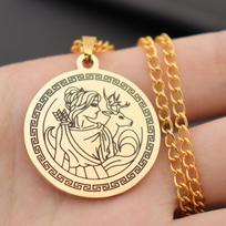 Artemis Necklace, the Twelve Main Gods of Olympus in Ancient Greece and the Goddess of Hunting, Artemis 50cm