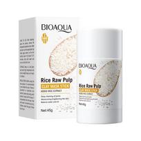BIOAQUA White Rice Face Mask Moisturizing Stick Mud Blackhead Removal Firming Clay Anti Wrinkle Facial Masks Skin Care Products white