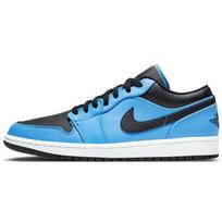 Air Jordan 1 Low University Blue Black Vyriški sportbačiai Balti 553558-403 40.5 blue