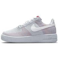 Nike Air Force 1 Crater Flyknit Vilkolapis Pilkas Vyriški Sportbačiai Grynas Platina Sporto Raudona Balta DC4831-002 38.5 white