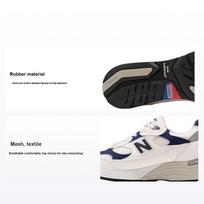 New Balance 992 Pagaminti JAV Balti Laivyno Mėlyni Unisex Sportbačiai Mėlyni M992EC 39.5 white