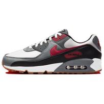 Nike Air Max 90 Team Red Gum Men Sneakers White Cool-Grey Black FB9658-100 41