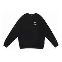 Nike Embroidered Swoosh Crew Neck Sweatshirt Men Tops Black CJ4872-010 S black