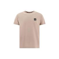 Stone Island Logo Patch T-Shirt Dove Grey Men Tops 101524113-V0092 L