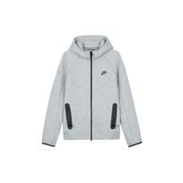 Nike vientisos spalvos sportinis džemperis su gobtuvu ir dvigubu užtrauktuku Unisex striukės Pilka FB7922-063 M white